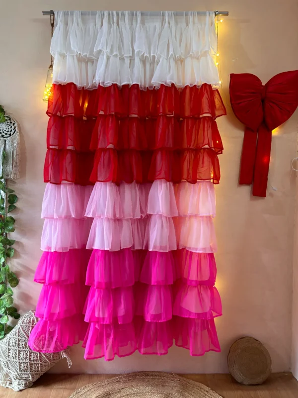 Full Ruffle Girly Shade Curtain
