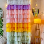 Full Ruffle Pastel Shade Curtain