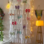 Pinteresty Bows Curtain - White