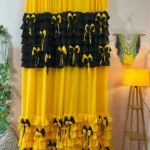 Yellow Pinteresty Bows Curtain